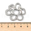304 Stainless Steel Open Cuff Rings for Women RJEW-U060-04B-P-3