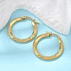 Ion Plating(IP) 304 Stainless Steel Hoop Earrings EJEW-L215-38G-4