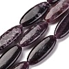 Natural Lepidolite Beads Strands G-B078-E08-01-1