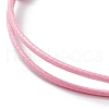 6Pcs 6 Colors Adjustable Waxed Polyester Cord Bracelet Making AJEW-JB01318-02-5