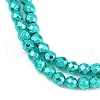 Baking Paint Electroplated Synthetic Non-magnetic Hematite Beads Strands G-H072-A01-01J-3