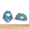 Dyed Natural Druzy Agate links G-R012-05G-05-3