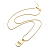 Adjustable Brass Hollow 11:11 Number Oval Pendant Necklaces NJEW-NH0001-06G-2