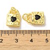 Brass Micro Pave Cubic Zirconia Pendants KK-H461-06G-04-3