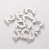 Tarnish Resistant 201 Stainless Steel Charms STAS-Q201-T408-2-1