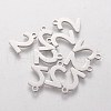 201 Stainless Steel Charms STAS-Q201-T408-2-1