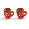10Pcs Resin Strawberry Water Cup Miniature Ornaments PW-WG36B42-02-1
