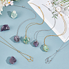 Unicraftale 6Pcs 2 Colors Crystal Holder Cage Necklace NJEW-UN0001-48-4