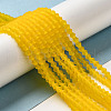 Imitate Austrian Crystal Frosted Glass Beads Strands X-EGLA-A039-T4mm-MD22-4