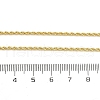 2mm Brass Rope Chain Necklaces for Men Women NJEW-G160-18G-5