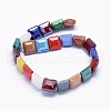 Pearl Luster Plated Glass Beads Strands EGLA-J110-M01-2