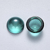 Transparent Spray Painted Glass Cabochons GLAA-S190-013C-F05-2