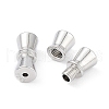Anti-Tarnish Rhodium Plated 925 Sterling Silver Screw Clasps STER-K173-02P-2