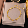 304 Stainless Steel Multi-strand Bracelets BJEW-C110-03G-1