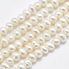 Natural Cultured Freshwater Pearl Beads Strands PEAR-F007-62-01-1