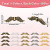 SOFPLATE 200Pcs 5 Colors Tibetan Style Alloy Beads FIND-SP0002-14-2
