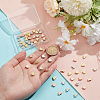 Unicraftale 60Pcs 3 Colors Rack Plating Brass Beads KK-UN0003-44-4