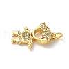 Brass Micro Pave Cubic Zirconia Pendants KK-P292-21G-G-2