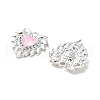 Rack Plating Alloy Rhinestones Pendants PALLOY-D028-03A-S-RS-2