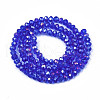 Electroplate Glass Beads Strands EGLA-A034-T1mm-B27-2