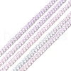 Transparent Gradient Color Glass Beads Strands GLAA-H021-01A-06-2