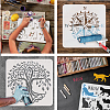PET Hollow Out Drawing Painting Stencils DIY-WH0391-0381-4