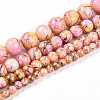 Baking Painted Glass Beads Strands DGLA-N003-6mm-B02-2