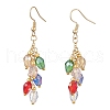 Glass Beaded Dangle Earrings EJEW-JE05976-1