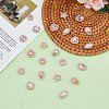 DICOSMETIC 80Pcs 8 Style Golden Tone Iron Glass Rinestone Sew on Rhinestone FIND-DC0005-24-4