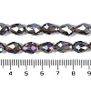 Transparent Electroplate Glass Beads Strands EGLA-N013-T4mm-B27-4