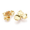 Brass Micro Pave Cubic Zirconia Pendants KK-N265-21G-2