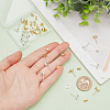 BENECREAT 24Pcs 2 Colors Brass Stud Earring KK-BC0013-93-3