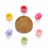Opaque Acrylic European Beads X-TACR-S153-41I-3