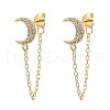 925 Sterling Silver Stud Earrings EJEW-AA00271-08G-1