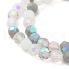 Electroplate Glass Beads Strands X1-EGLA-P048-A03-3