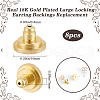 Beebeecraft 8Pcs Brass Ear Nuts FIND-BBC0003-57G-2