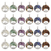 24Pcs 6 Styles Tibetan Styles Alloy Pendants PALLOY-HY00036-1