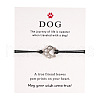 Alloy Dog Paw Print Link Bracelet ANIM-PW0001-027B-1