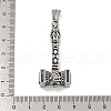 304 Stainless Steel Pendants STAS-D110-10AS-3