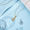 2Pcs 2 Colors Brass Pendants Cabochon Settings FIND-HS0001-14-6