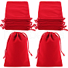 Beebeecraft Rectangle Velvet Drawstring Pouches TP-BBC0001-06D-1