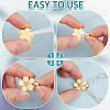 SOFPLATE 200Pcs Alloy Glue-on Flat Pad Bails FIND-SP0001-83P-6