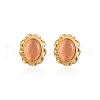 Stainless Steel Cat Eye Stud Earrings for Women OW6871-1-1