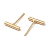 Brass Stud Earrings for Women Men KK-C028-23G-2