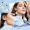 Unicraftale 36Pcs 6 Style 304 Stainless Steel Stud Earrings Findings STAS-UN0039-35-7