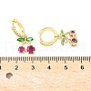 Cherry Brass Micro Pave Cubic Zirconia Hoop Earrings EJEW-U057-07G-6
