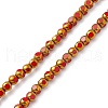 Electroplate Glass Beads Strands EGLA-L039-HR02-1