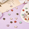 30Pcs 6 Colors Alloy Charms ENAM-TA0001-76-11