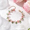 4Pcs Acrylic Beaded Bracelets for Women BJEW-TA00627-4