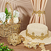 FINGERINSPIRE 7.8 Yards Polyester Embroidery Flower Lace Trim DIY-FG0004-91-4